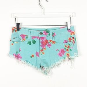 Carmar | LF Floral Printed Cheeky Mini Shorts 28